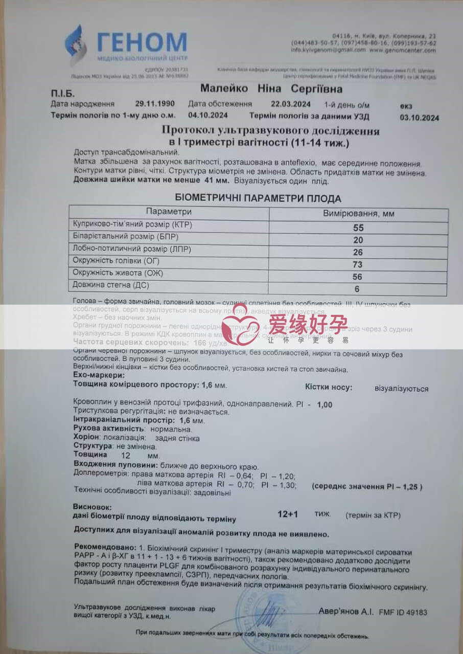 代孕代孕代母12周孕检通过