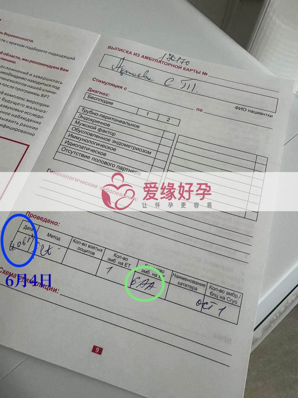 爱缘好孕:哈萨克斯坦代孕代母顺利移植了一颗6AA胚胎