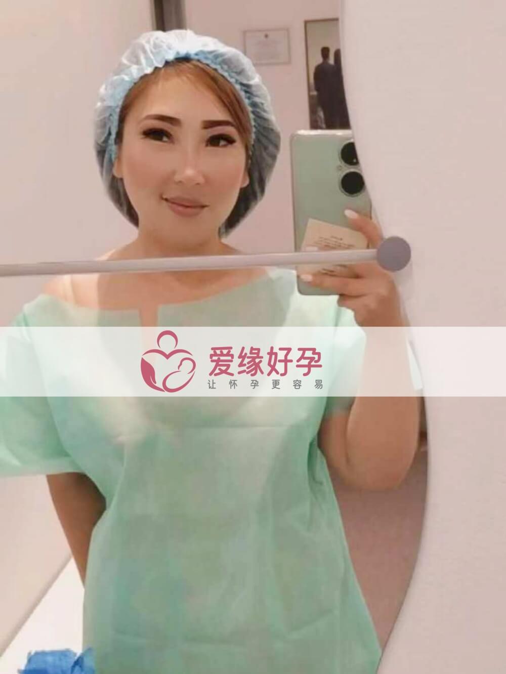 爱缘好孕哈萨克斯坦代孕代母验孕着床成功