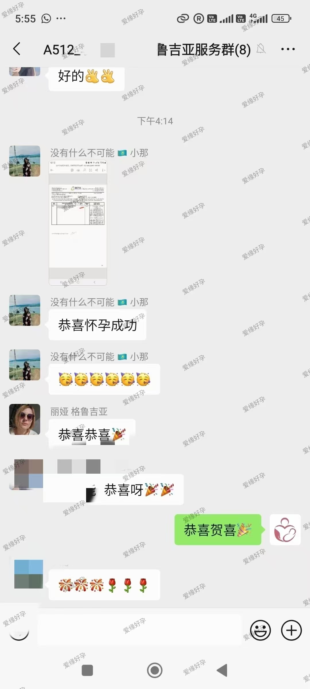 格鲁吉亚代孕代母验孕成功