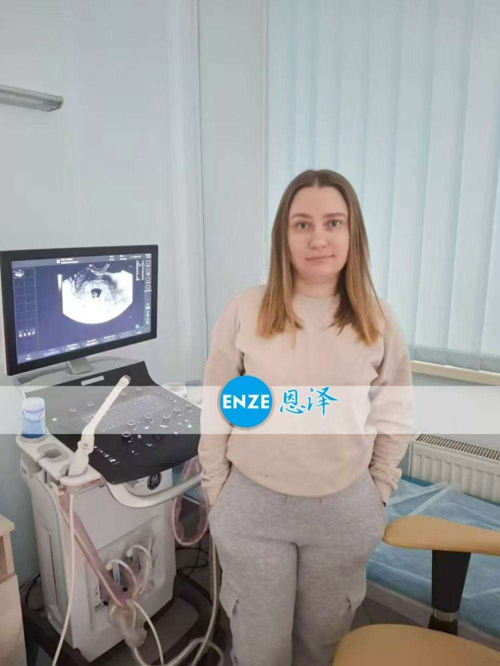 乌克兰代孕代母5周第一次产检顺利通过