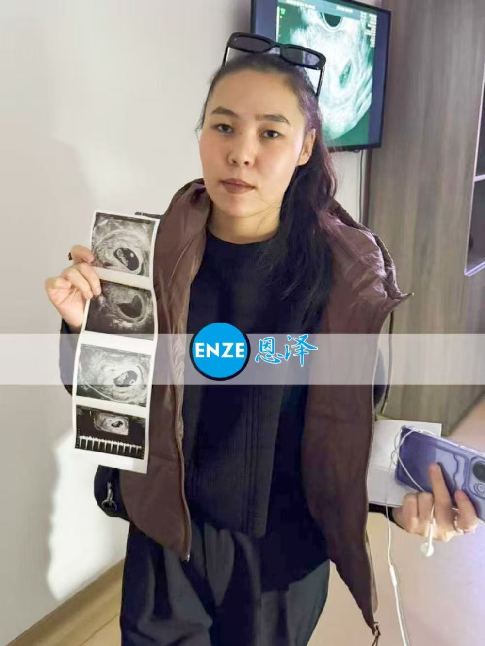 格鲁吉亚代孕代孕代母8周产检进展顺利