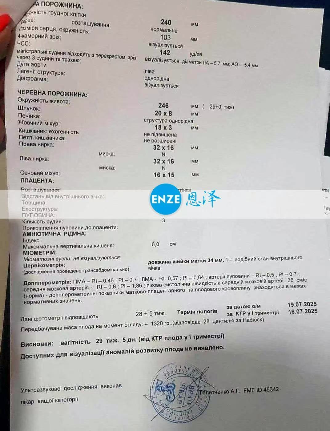 乌克兰代孕代孕代母28周检查顺利过关