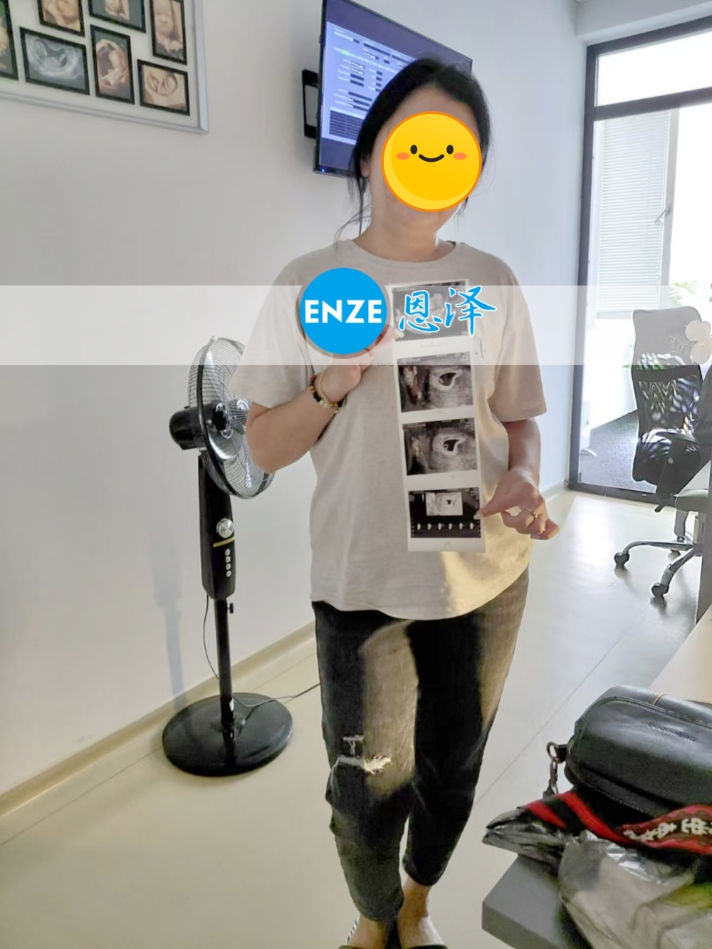 恩泽格鲁吉亚代孕代母6周检查顺利通过