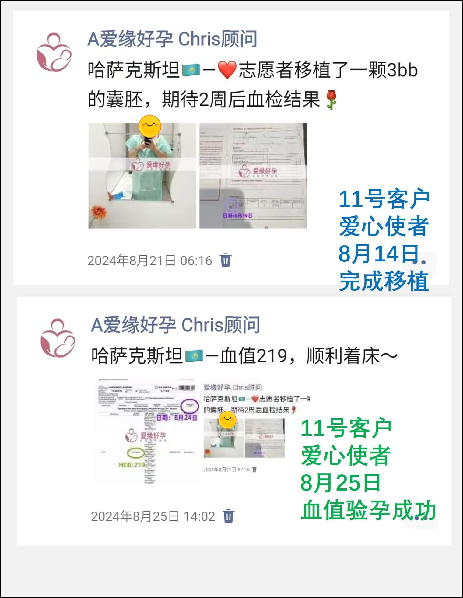 哈萨克斯坦7月8月供卵自卵移植着床成功率有何不同？