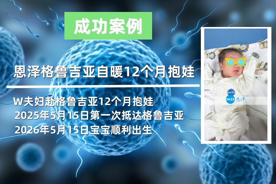 恩泽格鲁吉亚试管婴儿代孕自卵自精12个月抱娃